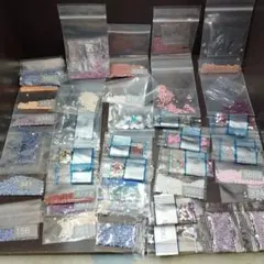 ダイヤモンドアート 余りビーズ ラウンド型 まとめ売り