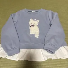 any FAM 猫刺繍トレーナー 130