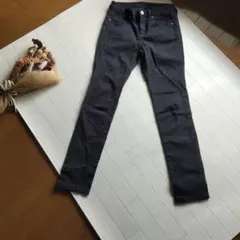 GUブラックストレッチ スキニーデニム W64 数回着用 美品 格安♪