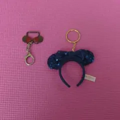 ミニーマウス キーホルダー　2点