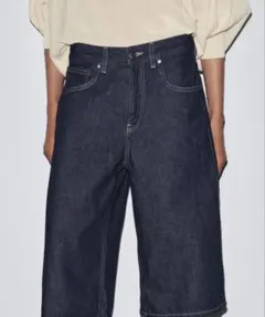 ZARA デニム ハーフパンツ インディゴ　36サイズのサムネイル