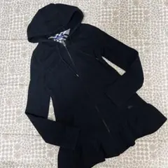 希少✨バーバリーブルーレーベル パーカー ノバチェック フリル