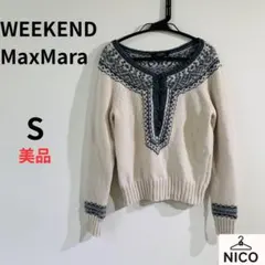 WEEKEND MaxMara アンゴラ混 ノルディックニット ヘンリーネックのサムネイル
