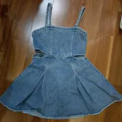 西松屋　キッズ　デニムワンピース　rabyraby　140
