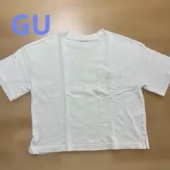 GU Mサイズ　クロップドTシャツ　白
