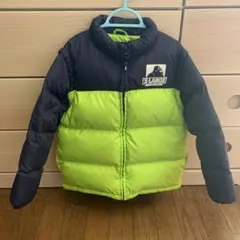 XLARGE ダウンジャケット 紺/ライム色