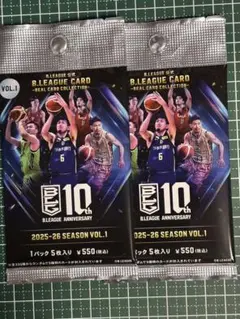 Bリーグカード　2パック
