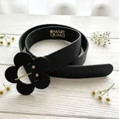 【最終値下】MARY QUANT ベルト　ブラック　マリークワントのサムネイル