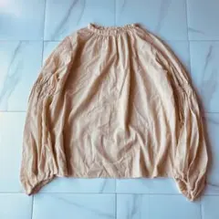 UNITED ARROWS ウール混 ペプラムブラウス ベージュ とろみ - メルカリ