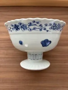 江戸 伊万里 染付 花鳥紋杯洗 アンティーク 送料込み260705 | Mercari