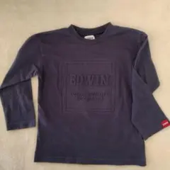 EDWIN 長袖カットソー 110 ネイビー