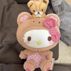 ハローキティぬいぐるみ　クマさん ♡hellokitty♡ ♡ハローキティアニバーサリーショップ限定ぬいぐるみ