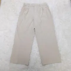 UNIQLO タックワイドパンツ クリーム XL