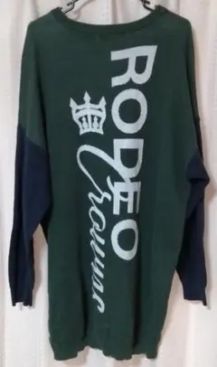 RODEO CROWNS 長袖ニット セーター ロング丈 フリーサイズ