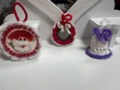 クリスマスオーナメント サンタとリース