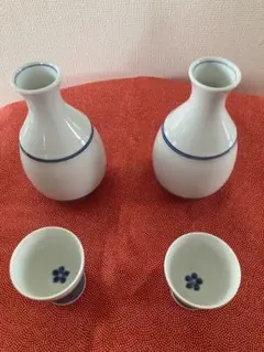 重山作　日本製 陶器 徳利とぐい呑セット