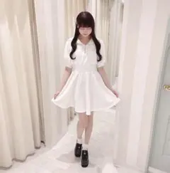 evelyn セーラースウェットワンピース