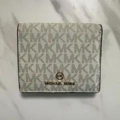 MICHAEL KORS 三つ折り財布 ベージュ/ブラウン
