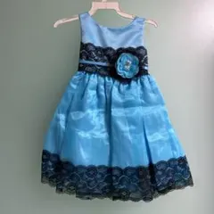 i① キャサリンコテージ ドレス ブルー 新品100 レース