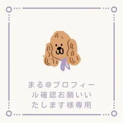 まる@プロフィール確認お願いいたします様専用