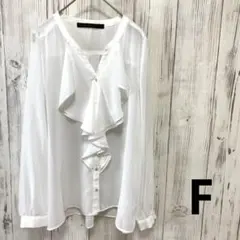 E hyphen world gallery シフォンブラウス　長袖