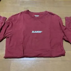 XLARGE 長袖カットソー ボルドー Mサイズのサムネイル