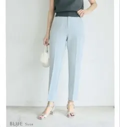 BASEMENT online テーパードパンツ blue 　S