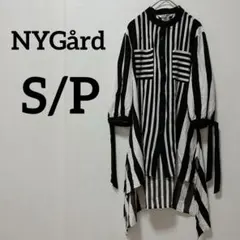 ✨️匿名配送✨️NYGård【S/P】ストライプシャツ ブラック・ホワイト ゆったり