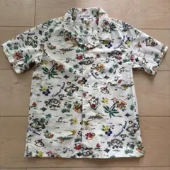 GLOBAL WORK トロピカル柄 半袖シャツ Lサイズ
