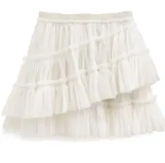 【新品未使用】GRL インパン裏地付きアシメチュールミニスカート[tw1164]