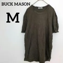 送料込❤BUCK MASON 【M】リネン 半袖Tシャツ オリーブ シンプル