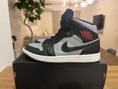 Air Jordan 1 Retro MID OG ブラック/グレー　27cm