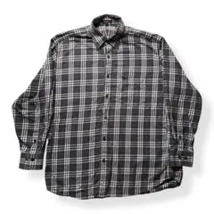00s Burberry London グレー系 チェック柄 ボタンダウンシャツのサムネイル