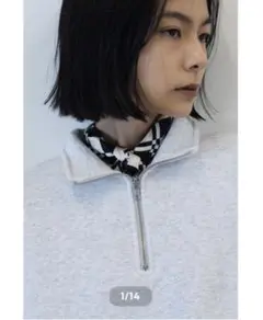 ence❁half zip sweat shirtハーフジップスウェット野尻美穂