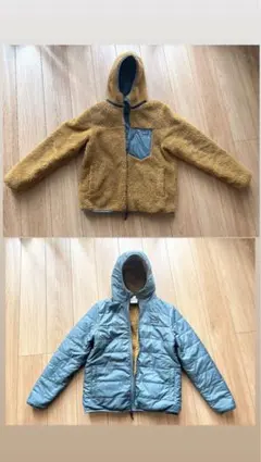 パタゴニア　リバーシブル・フーディ（キッズXXL／レディースL相当）レアカラー