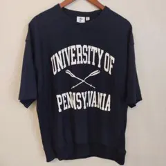 GU ロゴ Tシャツ Lサイズ ネイビー