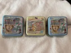 【缶のみ】キャンディ空き缶3個　ダッフィー&フレンズ