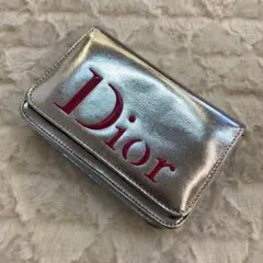 Dior シルバー ポーチ　ディオール　非売品[8498のサムネイル