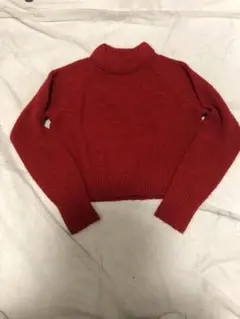 Uniqlo U M タートルネックニットセーター レッド　美品　ルメール