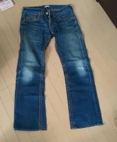 TRUE RELIGION USA製 ライトブルーデニム34 太ステッチモデル - メルカリ