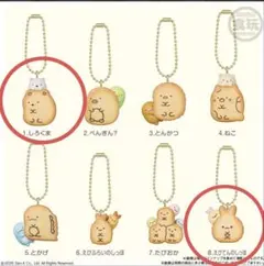 セット すみっコぐらし ビスケットつきチャーム しろくま えびてんのしっぽ 希少