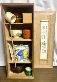 茶道具セット 木製収納箱付き⭐︎ 茶道具セット 木製収納箱付き - メルカリ