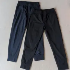 ユニクロ　140サイズ 　ブラック　ネイビー　エアリズム　ジョガーパンツ