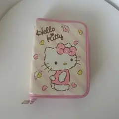 Hello Kitty マルチケース ピンク ストライプ柄