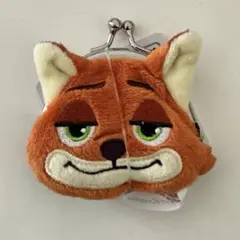 ズートピア　フェイスがま口ポーチ ニック コインケース