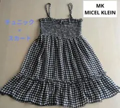 【ミッシェルクラン】ギンガムチェック ♡チュニック×スカートのサムネイル