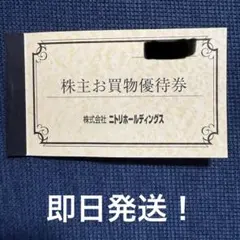 ニトリホールディングス 10%引券　8枚綴り