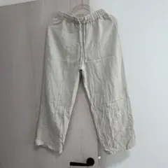 Samansa Mos2 blue イージーパンツ