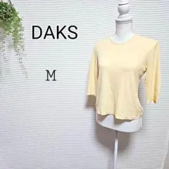DAKS Mサイズ イエロー 五分袖 Tシャツ Mサイズ