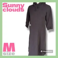 サニークラウズ　裏起毛スウェットワンピース　レディース　グレー　UE-105
